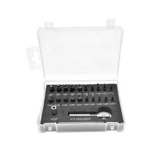 22Pcs Screw Extractor Set Spiral Flute Metric Industrial Damaged Screw <b>Removal</b> Tool Transparent <b>Box</b> - Product Image 1