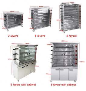 Horno <span class=keywords><strong>Asador</strong></span> <span class=keywords><strong>de</strong></span> <span class=keywords><strong>Pollos</strong></span> Giratorio a Gas <span class=keywords><strong>de</strong></span> Acero Inoxidable Comercial Adecuado para Restaurantes Máquina <span class=keywords><strong>de</strong></span> Rosticería <span class=keywords><strong>de</strong></span> <span class=keywords><strong>Pollos</strong></span> 110V - Product Image 3