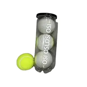 Farbe kundenspezifische hochwertige unter Druck gestellte individuelles Logo Bodenbelag-Tennisbälle für Training und Partie im Rohrverpackung
