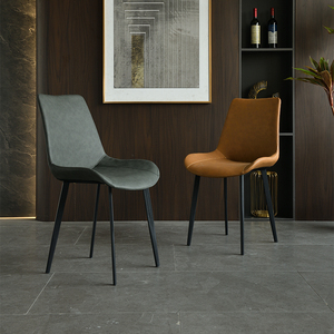 Dining Chair Metal <b>Frame</b> High-Grade Gray Khaki White <b>Black</b> Modern Design For Home Hotel Living Room Use - Product Image 2