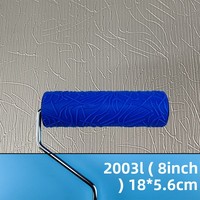 Pinceau à rouleau à texture à motif aléatoire Outil de construction en fibre de 4 pouces 8 pouces Outil de peinture foncé clair pour fournitures d'art