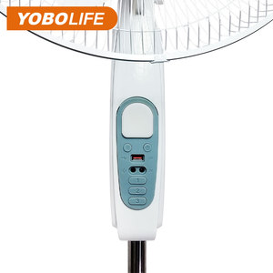 Hot bán 16 inch AC/DC hoạt động có thể sạc lại LiFePO4 Pin đứng năng lượng mặt trời tháp <span class=keywords><strong>fan</strong></span> với LED ánh sáng giá tốt - Product Image 5