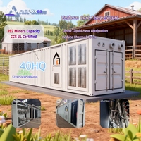 Solution de ferme minière en conteneur refroidie par eau pour l'hébergement de mineurs ASIC Bitcoin