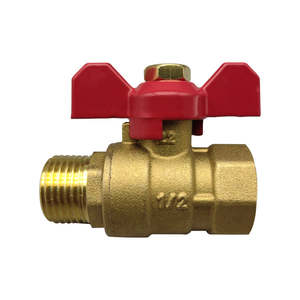 Robinet à bille manuel en laiton avec poignée papillon et bille en fonte, raccord BSP, personnalisable OEM pour systèmes de contrôle de l'eau - Product Image 3