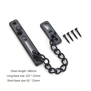 Cerradura de Cadena para Puerta de Acero Inoxidable, Moderna y Portátil, Antirrobo, Pestillo Interior de Seguridad, Cerrojo para Puerta de Casa, Accesorios de Ferretería - Product Image 4