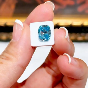 <span class=keywords><strong>Diamant</strong></span> bleu de laboratoire taille coussin 1 carat, certifié IGI, diamants synthétiques pour la fabrication de bijoux - Product Image 5