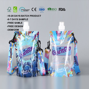 음료용 식품 등급 플라스틱 스파우트 파우치 (미네랄 워터 샴페인 주스 에너지 드링크)-DIY 보관 야외 캠핑 - Product Image 1