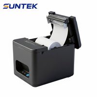 SCP-80 SUNTEK Printer Kertas Thermal 80MM Tanpa Tinta, Printer Pos Bluetooth Wifi