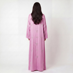 Vêtements islamiques <span class=keywords><strong>pour</strong></span> femmes, Abaya de luxe avec nœuds en diamant et robe intérieure, ensemble Abaya 2 pièces, Abaya élégante et modeste, robe musulmane <span class=keywords><strong>pour</strong></span> femmes <span class=keywords><strong>pour</strong></span> l'Aïd - Product Image 4