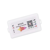 Contrôleur musical numérique LED RGB Bluetooth Twinkel Led SP107E avec télécommande, marche/arrêt, 5-24VDC