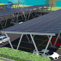 Système de montage optimisé pour carport solaire, support anti-vibration pour panneaux solaires, idéal pour les systèmes solaires de stationnement
