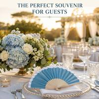 Éventail pliant espagnol BSBH de haute qualité en bois de bambou, personnalisable avec logo pour mariage, fête, cadeau, décorations, vente en gros