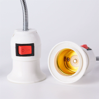 Led Socket E14 to E27 Plastic IP20 Lamp Holder Adapter with Mount Lighting Accessories