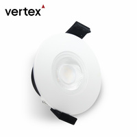 Plafonnier encastré LED IP65 moderne 5000K rond blanc DOB Spot Down Light Fixture COB dimmable pour usage résidentiel