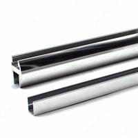 Cadre de cabine de douche en alliage d'aluminium de la série 6000 noir chromé avec services de soudage, de pliage et de découpe, taille personnalisable