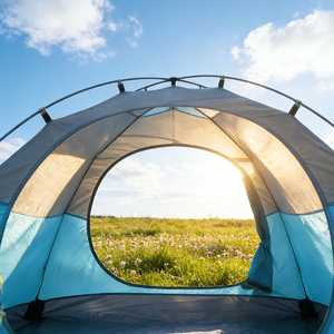 Tente de camping familiale d'extérieur double couche imperméable à armature droite, type Glamping Oxford, ouverture rapide automatique, haute performance - Product Image 3
