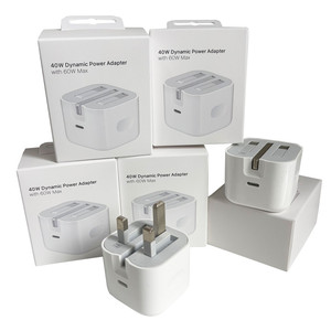 Adaptateur Secteur 40W Dynamique 60W Max pour <span class=keywords><strong>iPhone</strong></span> 17, <span class=keywords><strong>Chargeur</strong></span> USB-C 40W UE US UK pour Câble <span class=keywords><strong>iPhone</strong></span> - Product Image 1