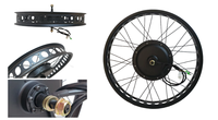 Kit de vélo électrique à pneus larges avec moteur de moyeu arrière 48V 1500W 72V 3000W, vitesse 60-80 km/h, écran LCD et batterie au lithium en option