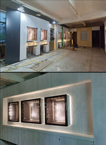 SH7 Trend Metal Furniture <strong>Custom</strong> Glass Jewellery <strong>Display</strong> Cabinet Led Lighting Wood Lockable Jewelry Shop <strong>Window</strong> <strong>Display</strong> Showcase - Product Image 5