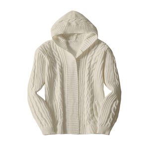 Factory Custom Twist Knitted <strong>Cardigan</strong> <strong>Mens</strong> <strong>Woollen</strong> Coat European American Casual Hooded Knit <strong>Men's</strong> Sweaters - Product Image 4