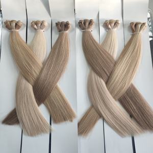 Extensiones de Cabello Humano 100% de Fábrica Directa, Doble Trama, Ondulado y Liso, Cosidas a Máquina, Extensiones de Cabello Ruso Premium - Product Image 1