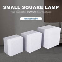 Nouvelle arrivée Ampoule LED carrée de petite taille haute puissance E27 B22 Couleur gris/doré Certifiée CE Garantie de 2 ans Angle de faisceau de 120 degrés