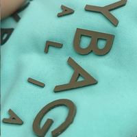 Autocollant thermocollant en silicone écologique personnalisé de haute qualité, étiquette de transfert thermique 3D en relief pour vêtements, logo pour vêtements