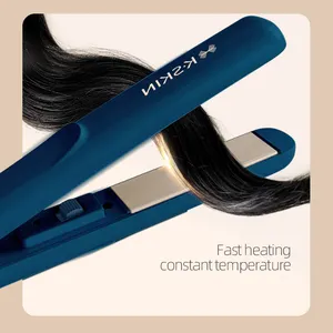 KSKIN profesyonel saç düzleştirici Mini taşınabilir saç demir hem düz hem de kıvırma tarzı için