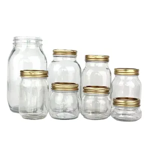 AVERTAN Factory Supplier Wholesale Mason Jars Glass Containers Mason Glass Food Jars Glass Jars with Lid