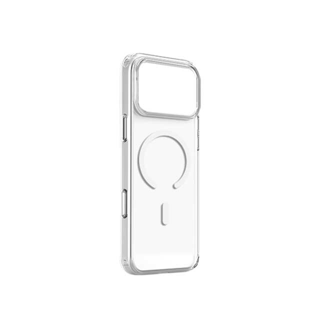 COTECi Transparent Crystal Clear Magnetic Protective Cover Slim Shockproof Anti Yellow Phone case for iPhone 17 Pro Max Air