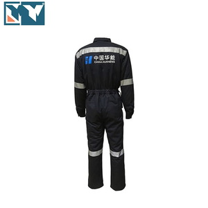 工場直接耐火服帯電防止反射黒難燃性ノーメックスユニフォーム - Product Image 2