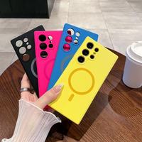 Étui de téléphone intelligent magnétique en silicone liquide tout compris populaire de l'usine BAILI pour Samsung S25 FE/A07/M56/A16