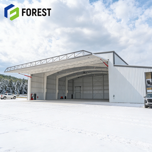 Hangar Prefabricado de Acero con Aislamiento para Almacenamiento de Aviones, Precio de Fábrica, Listo para Enviar - Product Image 1
