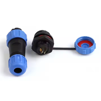 Connecteur Étanche IP68 de Type Circulaire en Plastique Série SP 13 à 2-7 Broches pour Usage Électrique, Fourni par l'Usine Ymys