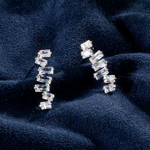 Rakol EP2023ต่างหูเครื่องประดับเพทายเรียบง่าย - Product Image 1