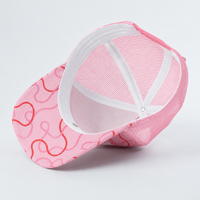 Casquette de baseball sportive à 5 panneaux de haute qualité, en maille, broderie personnalisée, motif imprimé en tissu maillé, casquettes de camionneur