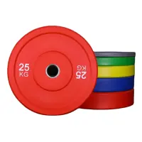 Kostenloses Kraft training ändern Gummi Gewichtheben Gummipuffer Lang hantel platten Set 5 LB10LB5LB55LB