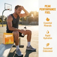 Poudre d'électrolytes hydratante OEM/ODM/OBM, taurine, potassium, magnésium - 0% sucre, faible en calories, énergie gratuite, pour adultes