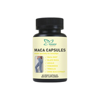 Capsules de Maca Naturelle les Plus Vendues pour le Soutien des Hanches et l'Augmentation des Fesses avec Maca Noire et Aguaje – Capsules de Racine de Maca pour Femmes