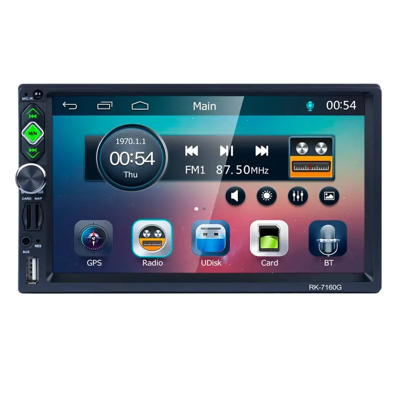 7 ''LCD сенсорный экран GPS навигация универсальный автомобильный Радио FM Rds радио Bluetooth стерео