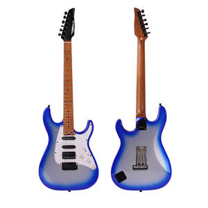 Chitarra Elettrica MOLLO MST-60BL con Pickup Humbucker H-H, Manico in Acero Canadese, Tastiera con Gradiente Luminoso, Corde <span class=keywords><strong>DAddario</strong></span> EXL110 - Product Image 1