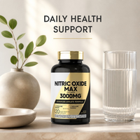 Oxyde nitrique 3000mg L-Citrulline L-Arginine Pré-entraînement : Améliore la circulation sanguine, l'endurance et l'immunité – 120 capsules – Prix usine – Marque privée