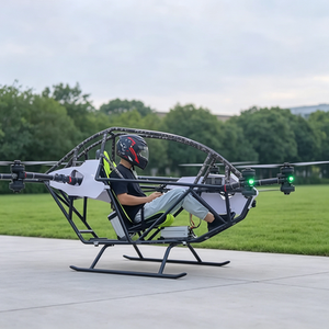 Taxi Aéreo de Lujo de Cabina Abierta con Fibra de Carbono, EVTOL, Ala Giratoria, UAV Ligero, Despegue Vertical, Aeronave a Batería - Product Image 3