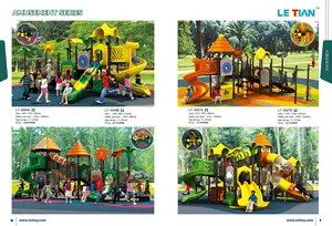 Jogo de playground ao ar livre Slide ao ar livre Equipamento de playground comercial