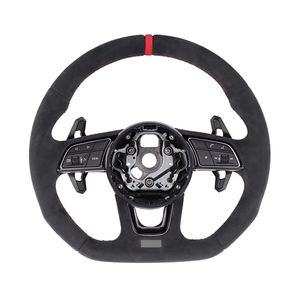 S-line พวงมาลัยหนังเต็มรูปแบบสำหรับ <span class=keywords><strong>Audi</strong></span> R8 ttrs C6 C7 S7 S4 A4 B8 RS3 SQ5 S5 B9 A6 C8 A3 <span class=keywords><strong>2018</strong></span> - Product Image 2