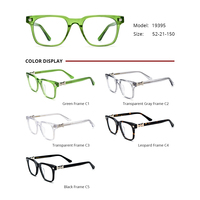 Lunettes en acétate Borregls pour femmes, nouveau design de marque 2025, monture carrée chromée, lunettes optiques pour hommes, CH 19395