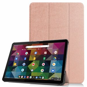 เคสหนังอัจฉริยะแบบพับสามตอนบางเฉียบสำหรับ <span class=keywords><strong>Lenovo</strong></span> Duet <span class=keywords><strong>Chromebook</strong></span> <span class=keywords><strong>10.1</strong></span> นิ้ว รุ่นปี 2020 - Product Image 1