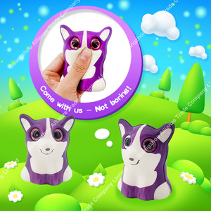 Simpatici giocattoli animalier 6 piccoli giocattoli animali, tra cui gattino Shar-pei cane Husky anatrocling rana Panda fatto in gomma morbida - Product Image 4