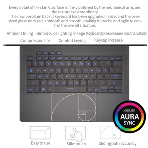 โน้ตบุ๊ก <span class=keywords><strong>ASUS</strong></span> ROG Zephyrus G14 Air ระดับมืออาชีพ ขนาด 14 นิ้ว ความละเอียด 2.8k ป้องกันแสงสีฟ้า ถนอมสายตา - Product Image 4