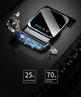 Mini Power Bank ZJI 10000mAh 2 sorties USB Chargeur portable haute capacité Micro USB Type C Affichage numérique Lampe torche LED OEM
